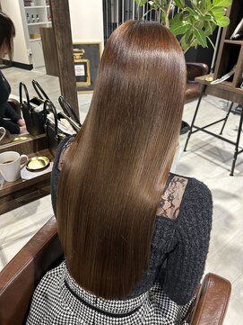 アッシュベージュ×H2プレミアム美髪トリートメント【髪質改善】