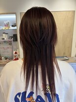 アズールサン 草加西口店(azule-sun)&nbsp;髪質改善カラー,ピンク,ピンクベージュ,ロングウルフ【草加】