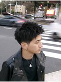 MEN’S/サーフカール/刈り上げセンターパート/表参道駅