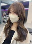オリーブベージュ×インナーカラー