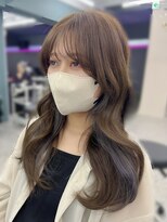 ラ ミュウ バイ ディーアンドティー(LA MIU by D&T)&nbsp;オリーブベージュ×インナーカラー