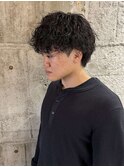 MEN’S HAIR/波巻きツイストスパイラル/リバースセンターパート