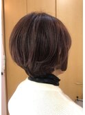 白髪ぼかしカラー×新色ラベンダー＋お手入れを簡単に、部分矯正