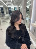 2way ワインレッド ブリーチなし 艶カラー 赤髪 レイヤーカット