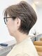 ファチュール(fAture.)の写真/【白髪ぼかし】グレージュ×美くびれショートで、360度どこから見ても上品な大人髪へ　夙川　西宮北口