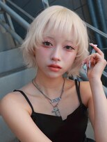 プネル 渋谷(PUNEL)&nbsp;渋谷　ホワイトミルクティー　レイヤーボブ　ケアブリーチ2回