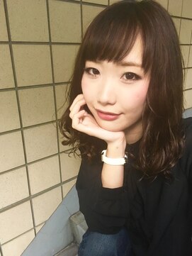 エイト プラット 渋谷2号店(EIGHT plat) 【EIGHT plat】就活中もかわいく！暗髪ミディアム