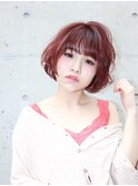 ミニボブ×パーマでトレンドスタイル