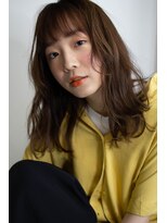 アコロン(acoron)&nbsp;小顔カット＿くびれセミディ＿アッシュカラー ＿新宿