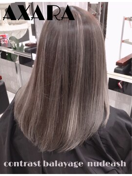 アザラ(AXARA) 【 AXARA 海老名 】コントラストバレイヤージュ・ヌードアッシュ
