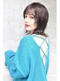 Lien☆耳かけレイヤー外ハネ毛先パーマ×フォギーベージュ 立川