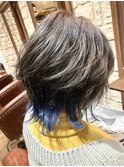 ショートウルフ*ポイントブルー