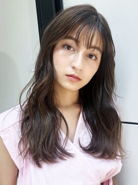 アイティーバイアルバム 下北沢店(IT by ALBUM) ゆるウェーブ_ココアブラウンフリンジウェーブセシルカット_7906