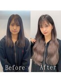 ショコラミルクティー#シールエクステ#ミルクティーピンク#町田