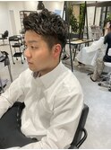 20代30代メンズパーマ束感トラッドオシャレ感ショート