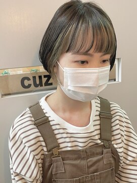 キューズ クラブ(cuz KLUB) 【cuz KLUB】顔周りインナーカラー×ベージュ【池袋】