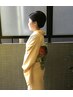【振袖以外のお着物】(※3日前迄の受付)ヘアセット＋着付け ￥13750