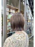 切りっぱなしボブ【ブリーチなしカラー】