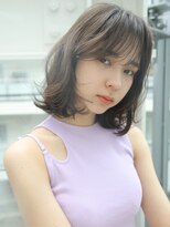 エムスラッシュ 横浜元町店(M.SLASH)&nbsp;アッシュオリーブ/ミックスカール/ミディアムレイヤー/元町