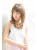 大人可愛い/ショコラアッシュ/ヘルシースタイル/ふんわりカール