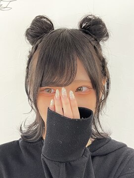 ヘアメイク エンカレッジ(HAIR MAKE encourage) ハーフツインお団子