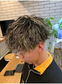 ハイライト◎波巻きツイストスパイラルパーマ ふわふわ外国人風