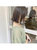 切りっぱなしボブ/ボブ/オリーブ/オリーブグレージュ
