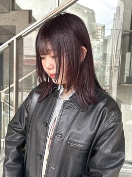 ヲタク 渋谷 代官山 恵比寿(wotaku.) 深みレッド/暖色系カラー/ブリーチなしカラー