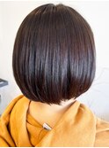 20代30代40代大人可愛い髪質改善カラーココアブラウン艶感ボブ