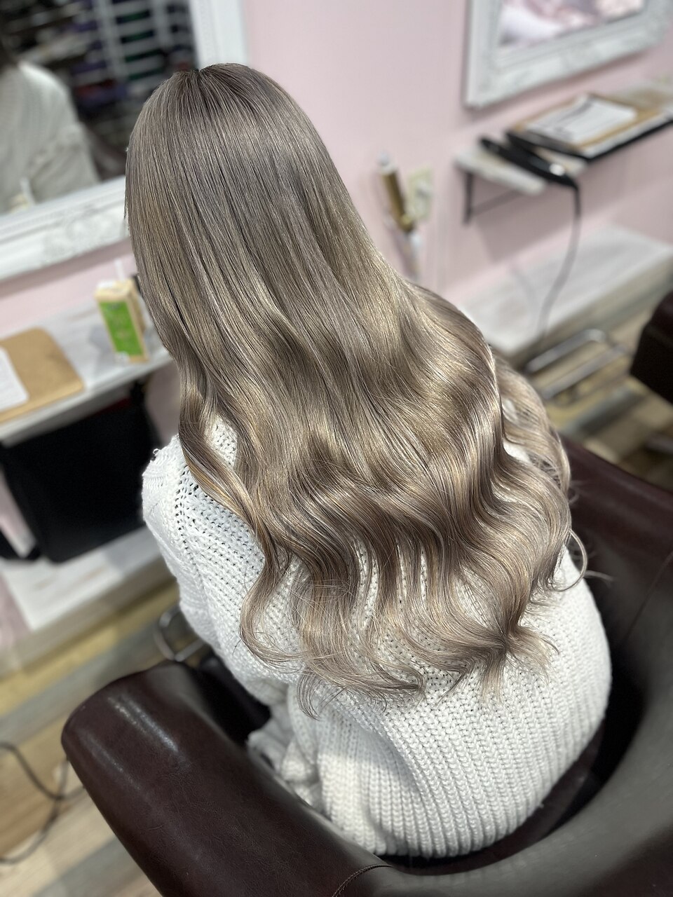 ミルクティーベージュ#シールエクステ#韓国#シアーカラー#岡山