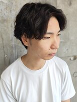 アルフレッド 平針店(alfRed)&nbsp;ソフトツイストスパイラルパーマ　ツーブロック　マッシュ　黒髪