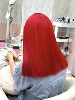 リー 梅田(Lee)&nbsp;ブリーチ2回目安/ビビッドレッド/高発色カラー/赤/ダブルカラー