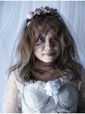 ハロウィン特殊メイク☆推し活推しカラーヘアセットヘアメイク