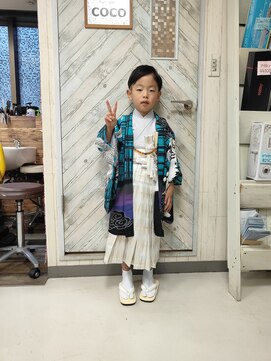 ヘアースペース 練馬店(hair space COCO) 七五三着付け.5歳児