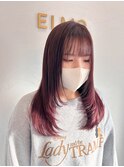 顔まわりレイヤー/チェリーレッド