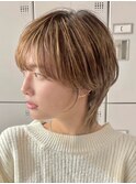 30代40代大人女性/前髪ありショートボブ/ショートヘア/髪質改善