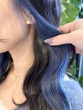 ラシサ(rashisa) インナーカラー/ロイヤルブルー