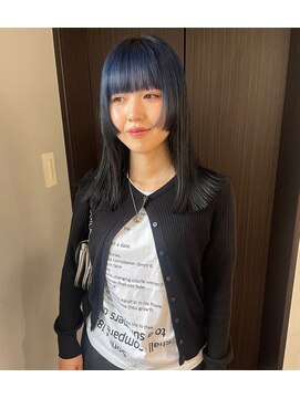 ニコフクオカヘアーメイク(NIKO Fukuoka Hair Make) 《NIKO》色落ちまでカワイイ☆寒色系ルーツカラー×姫カット