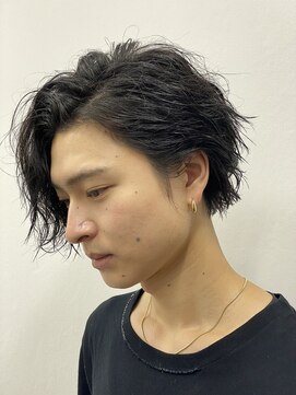 ブロートーキョー 有楽町店(Bro Tokyo) 耳掛けフェザーパーマ/理容室/barber/メンズカット/床屋