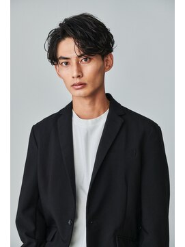 ロンドオム 池袋(Lond Homme) men's/メンズ/ブルーブラック/フェザーパーマ/サーフカール/池袋