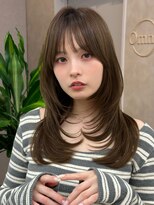 オムニス 表参道(Omnis)&nbsp;美髪レイヤーカット/顔まわりレイヤー/くびれミディアムレイヤー
