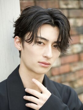 ルーシー 川越(LUCEY) センターパートフェザーパーマシャドウパーマメンズパーマ