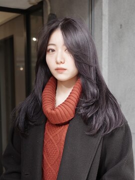 【 松井 隆人 】ラベンダーグレージュ ミディアムレイヤー