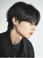 フレイムス ヘア アンド リラックス 高崎駅西口店(Frames hair&relax) 黒髪人気ツーブロックワックスなしセンターパート韓国