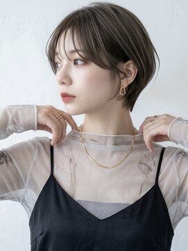 ヘアーメイクパウダー 天王寺寺田町店(Hair make powder) 大人可愛い30代40代50代小顔◎マッシュショート丸みショート