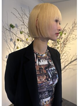 ゾーイダイミョウ(ZOEY daimyo) 福岡天神大名今泉 ボブ ケアブリーチ ベージュ ハイトーン