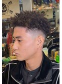 2426_黒髪メンズロングドレッドヘアブレイズブラックヘア