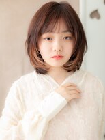 モッズヘア 越谷(mod's hair) イヤリングカラーピンクメッシュ小顔くびれレイヤーカット20代X