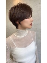 ダム(DaM)&nbsp;ショートボブ髪型20代30代40代50代前髪あり前髪な し面長丸顔