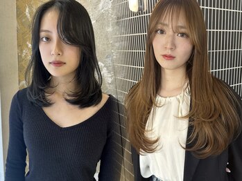 カノン(kanon hair&beauty)の写真/トレンドを抑えたカットで髪の印象チェンジ☆伸ばしかけの髪も、手触り滑らかでまとまりのあるスタイルに♪